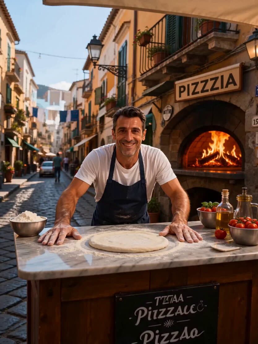 Naples Pizzeria Animation reference
